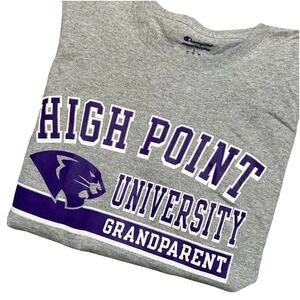 High Point University Grandparent Large Champion Grey T Shirt Cotton